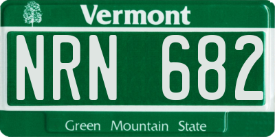 VT license plate NRN682