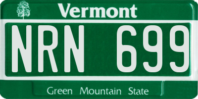 VT license plate NRN699