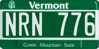 VT license plate NRN776