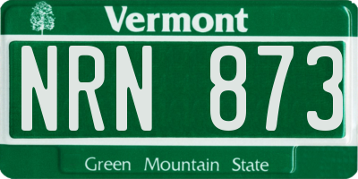 VT license plate NRN873