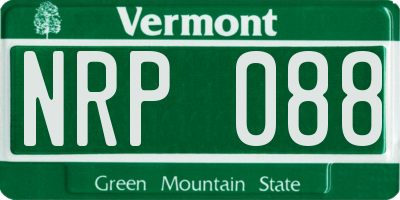 VT license plate NRP088