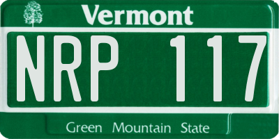 VT license plate NRP117