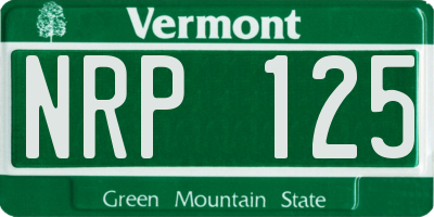 VT license plate NRP125