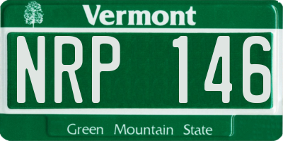 VT license plate NRP146