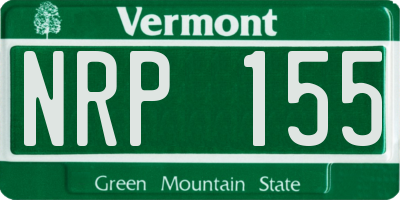 VT license plate NRP155