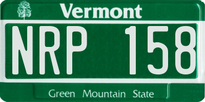 VT license plate NRP158