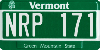 VT license plate NRP171