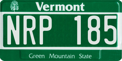VT license plate NRP185