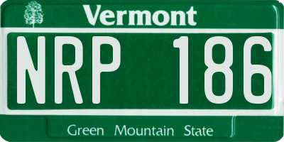 VT license plate NRP186