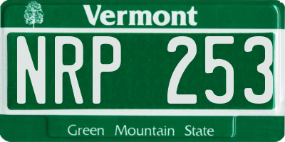 VT license plate NRP253