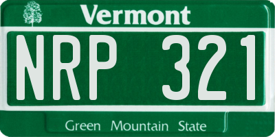 VT license plate NRP321