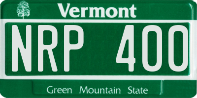 VT license plate NRP400