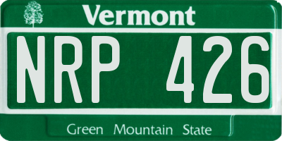 VT license plate NRP426