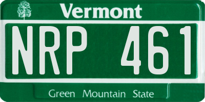 VT license plate NRP461
