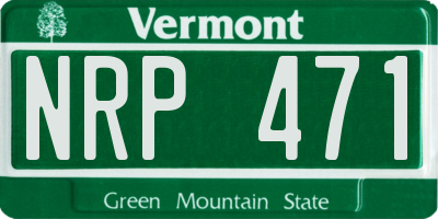 VT license plate NRP471