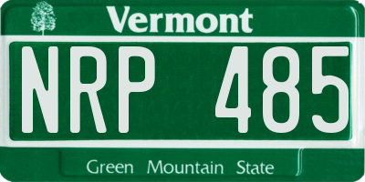 VT license plate NRP485