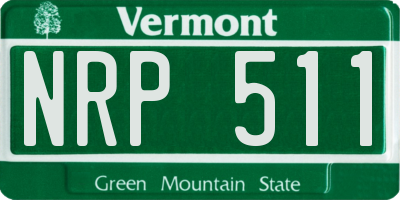 VT license plate NRP511