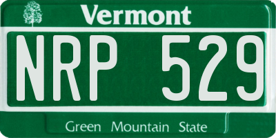 VT license plate NRP529