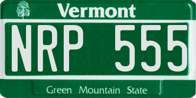 VT license plate NRP555