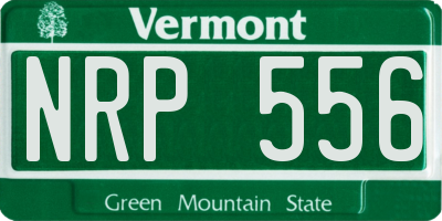 VT license plate NRP556