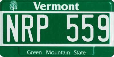 VT license plate NRP559