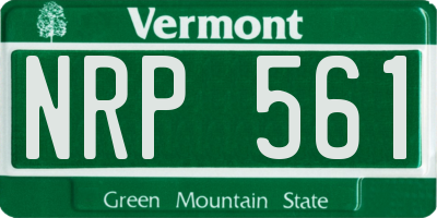 VT license plate NRP561
