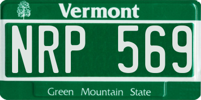 VT license plate NRP569