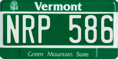 VT license plate NRP586