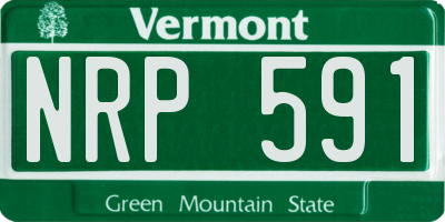 VT license plate NRP591