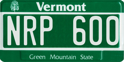 VT license plate NRP600