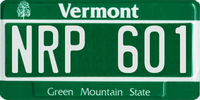 VT license plate NRP601