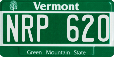 VT license plate NRP620