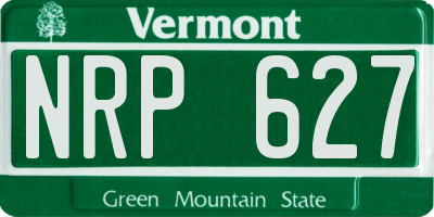 VT license plate NRP627