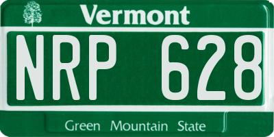 VT license plate NRP628