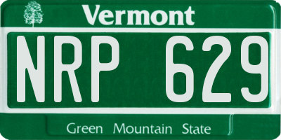 VT license plate NRP629