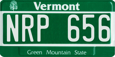 VT license plate NRP656