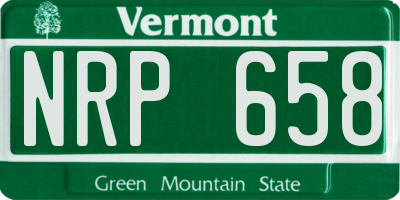 VT license plate NRP658