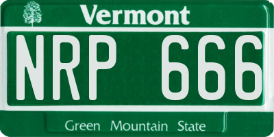 VT license plate NRP666