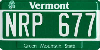 VT license plate NRP677