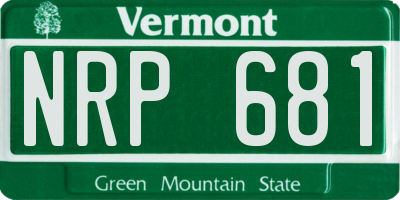 VT license plate NRP681