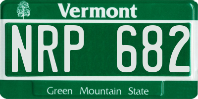 VT license plate NRP682
