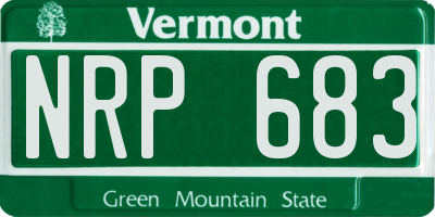 VT license plate NRP683