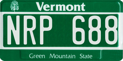 VT license plate NRP688