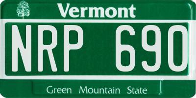 VT license plate NRP690