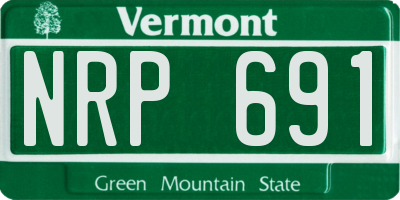 VT license plate NRP691