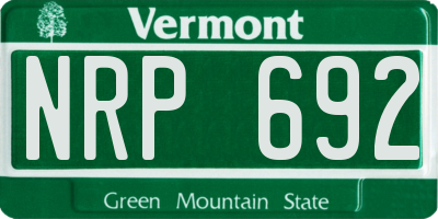 VT license plate NRP692