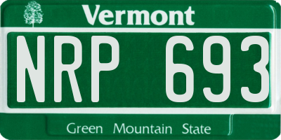 VT license plate NRP693
