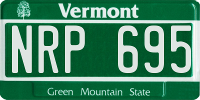VT license plate NRP695