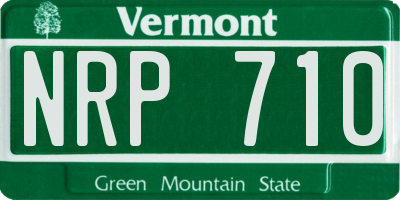 VT license plate NRP710