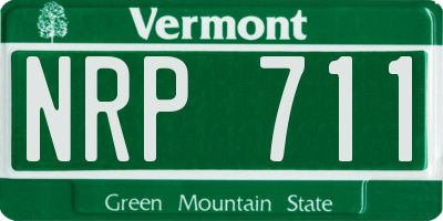 VT license plate NRP711